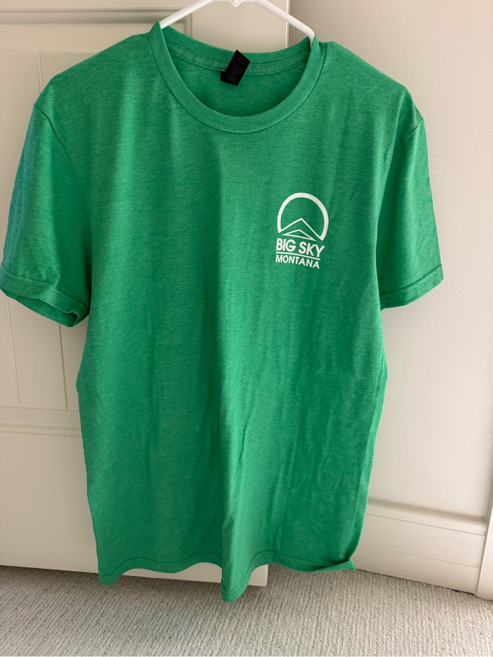 Big Sky Montana Unisex Gilden Medium Green Graphic Tee